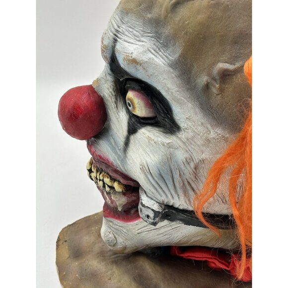 Vintage 2005 Smiley Evil Clown Mask Halloween REV Ghoulish Productions Scary - Picture 7 of 13